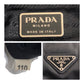PRADA Tote Bag Nylon Black SilverMetal Test Triangle With logo