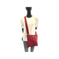 PRADA Shoulder Bag Nylon Wine Red Red Silver Metal Test Triangle With logo