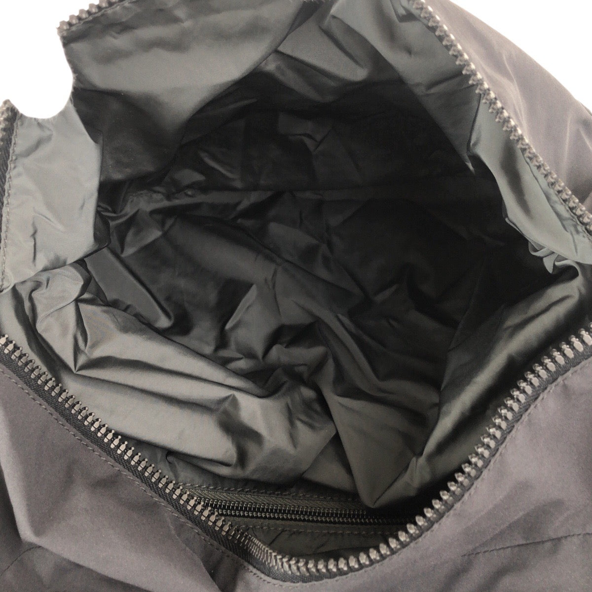 PRADA Shoulder Bag Nylon Black Black Gray SilverMetal Sports