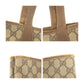 GUCCI Tote Bag 002 904 0131 GG Supreme Canvas Beige Brown Gold Metal Old Gucci Shelly Line