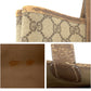 GUCCI Tote Bag 002 904 0131 GG Supreme Canvas Beige Brown Gold Metal Old Gucci Shelly Line