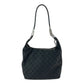 GUCCI Shoulder Bag 01234 GG canvas Black SilverMetal