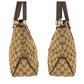 GUCCI Tote Bag 161717 GG canvas Beige Ivory Brown Sherry line