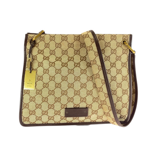 GUCCI Shoulder Bag 91762 GG canvas Beige brown