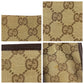 GUCCI Shoulder Bag 91762 GG canvas Beige brown