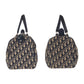 Dior Handbag canvas Navy Beige SilverMetal Trotter