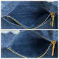 PRADA Tote Bag canvas Blue GoldMetal Canapa TriangleWith logo