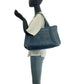 PRADA Tote Bag canvas Blue GoldMetal Canapa TriangleWith logo