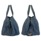 PRADA Tote Bag canvas Blue GoldMetal Canapa