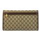 GUCCI Clutch bag 004 261 0264 GG Supreme Canvas Beige Brown Gold Metal