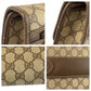 GUCCI Clutch bag 004 261 0264 GG Supreme Canvas Beige Brown Gold Metal