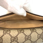 GUCCI Clutch bag 004 261 0264 GG Supreme Canvas Beige Brown Gold Metal