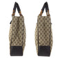 GUCCI Tote Bag 112530 GG canvas Beige Brown SilverMetal Bamboo