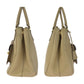 PRADA Shoulder Bag BN2674 leather beige Safiano Triangle With logo