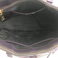 PRADA Tote Bag enamel Purple Gold Metal Galleria Triangle With logo
