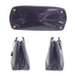PRADA Tote Bag enamel Purple Gold Metal Galleria Triangle With logo
