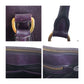 PRADA Tote Bag enamel Purple Gold Metal Galleria Triangle With logo