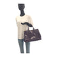 PRADA Tote Bag enamel Purple Gold Metal Galleria Triangle With logo