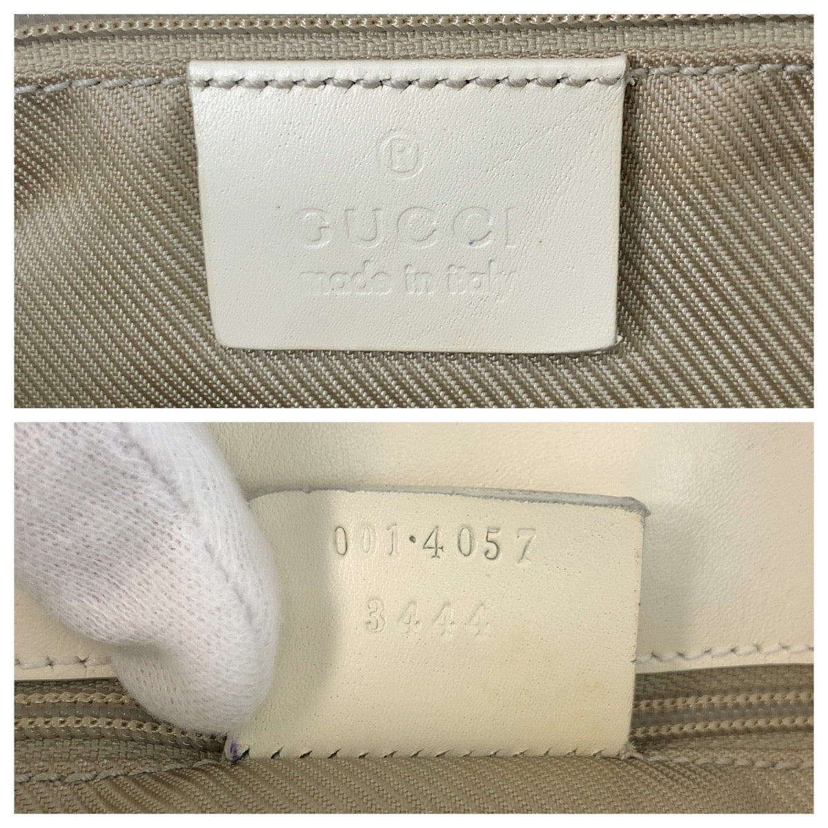 GUCCI Shoulder Bag 001 4057 GG canvas Light blue Jackie