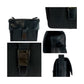 PRADA Shoulder Bag Nylon Black SilverMetal