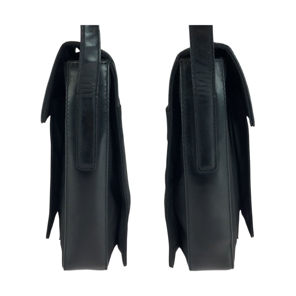 PRADA Shoulder Bag Nylon Black SilverMetal
