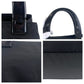 PRADA Tote Bag Nylon Black SilverMetal Test Triangle With logo