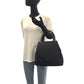PRADA Tote Bag Nylon Black SilverMetal Test Triangle With logo