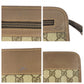 GUCCI Clutch bag 014 122 6063 GG Supreme Canvas Beige Brown Gold Metal Old Gucci
