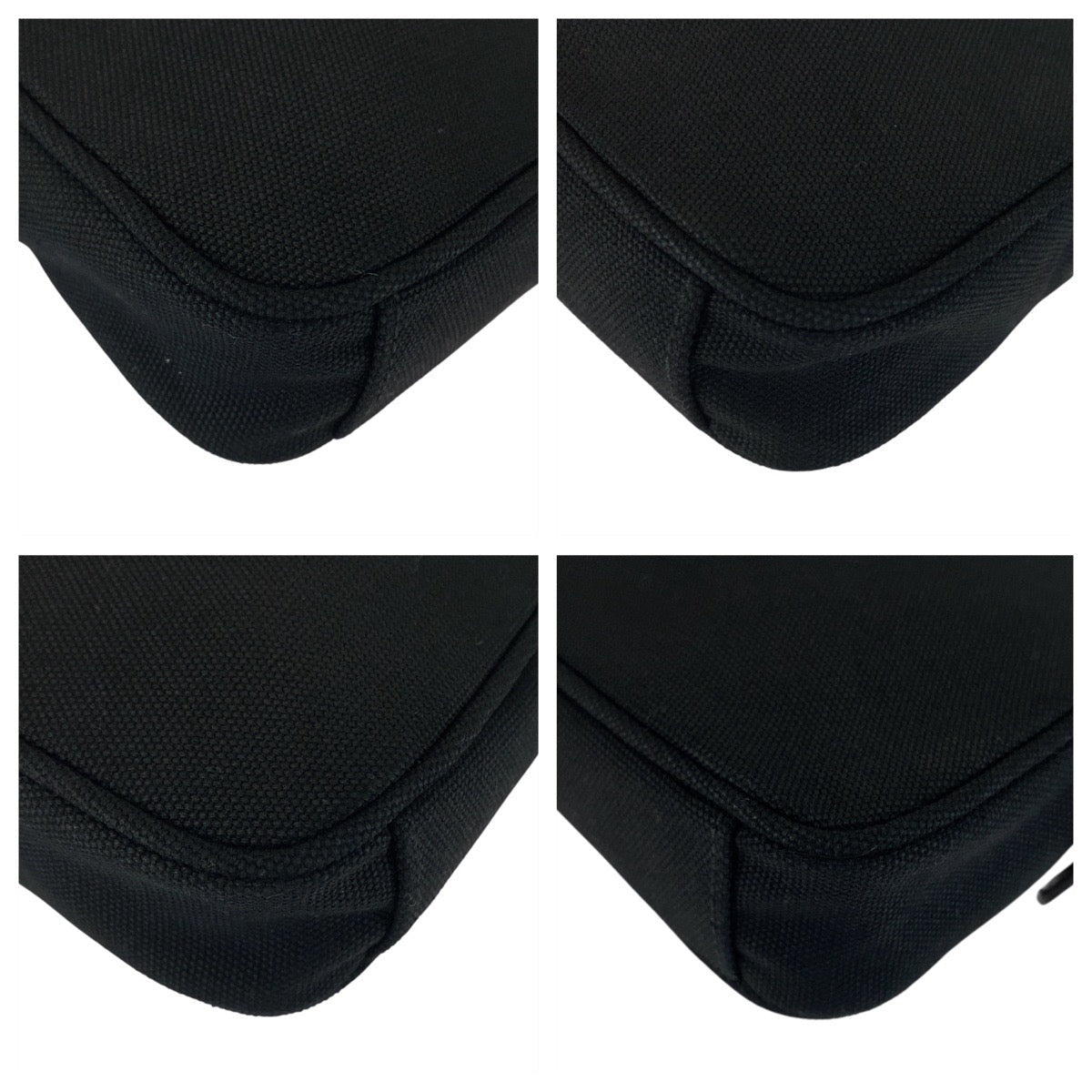 PRADA Clutch bag canvas Black SilverMetal