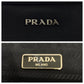 PRADA Clutch bag canvas Black SilverMetal