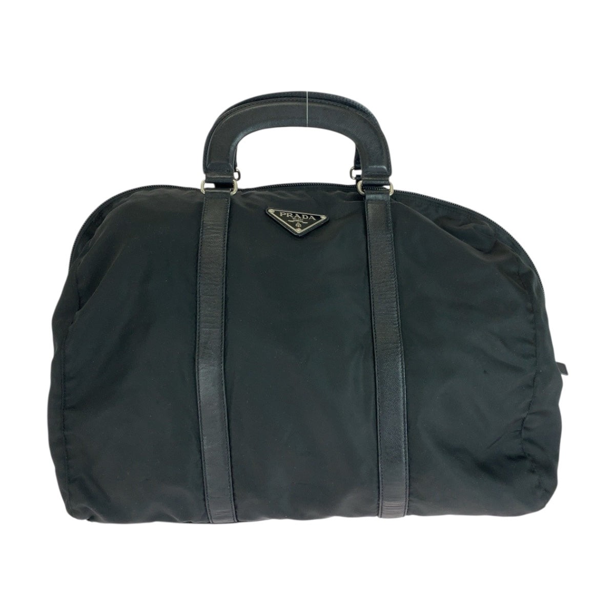 PRADA Boston Duffel bag Nylon black Test Triangle With logo