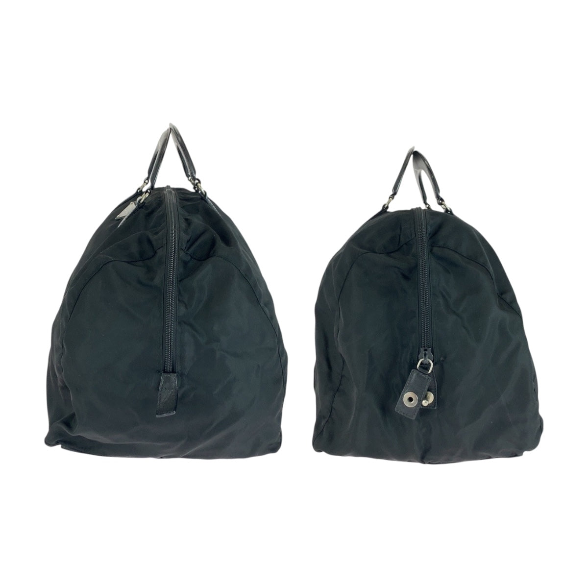 PRADA Boston Duffel bag Nylon black Test Triangle With logo