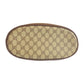 GUCCI Shoulder Bag 164 02 085 GG Supreme Canvas Beige Brown Gold Metal Old Gucci Shelly Line