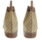 GUCCI Shoulder Bag 164 02 085 GG Supreme Canvas Beige Brown Gold Metal Old Gucci Shelly Line