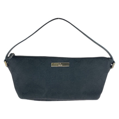 GUCCI Handbag 039 1103 GG canvas Black SilverMetal