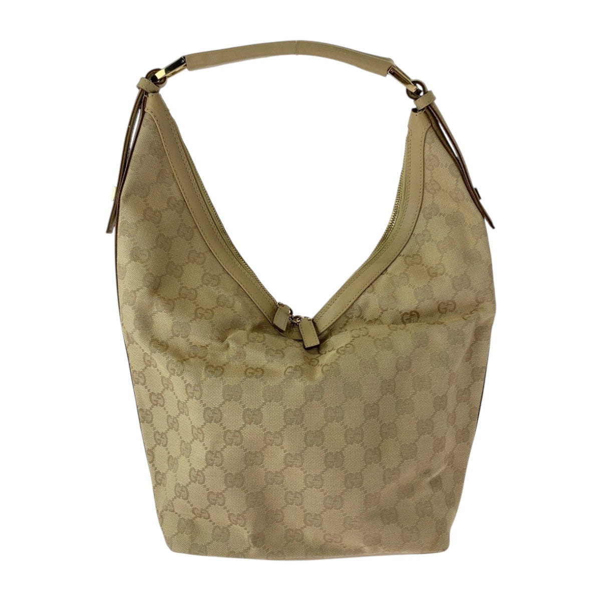 GUCCI Shoulder Bag 73885 GG canvas Beige SilverMetal