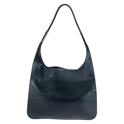 GUCCI Shoulder Bag 001 3167 leather Black SilverMetal