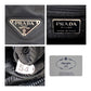 PRADA Backpack Nylon Black SilverMetal Test Triangle With logo