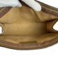 GUCCI Clutch bag 89 01 032 GG Supreme Canvas Brown Beige Gold Metal Old Gucci Shelly Line