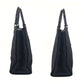 GUCCI Tote Bag 002・1010 GG canvas Black Silver Bamboo