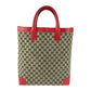 GUCCI Tote Bag 002 1121 GG canvas Red beige