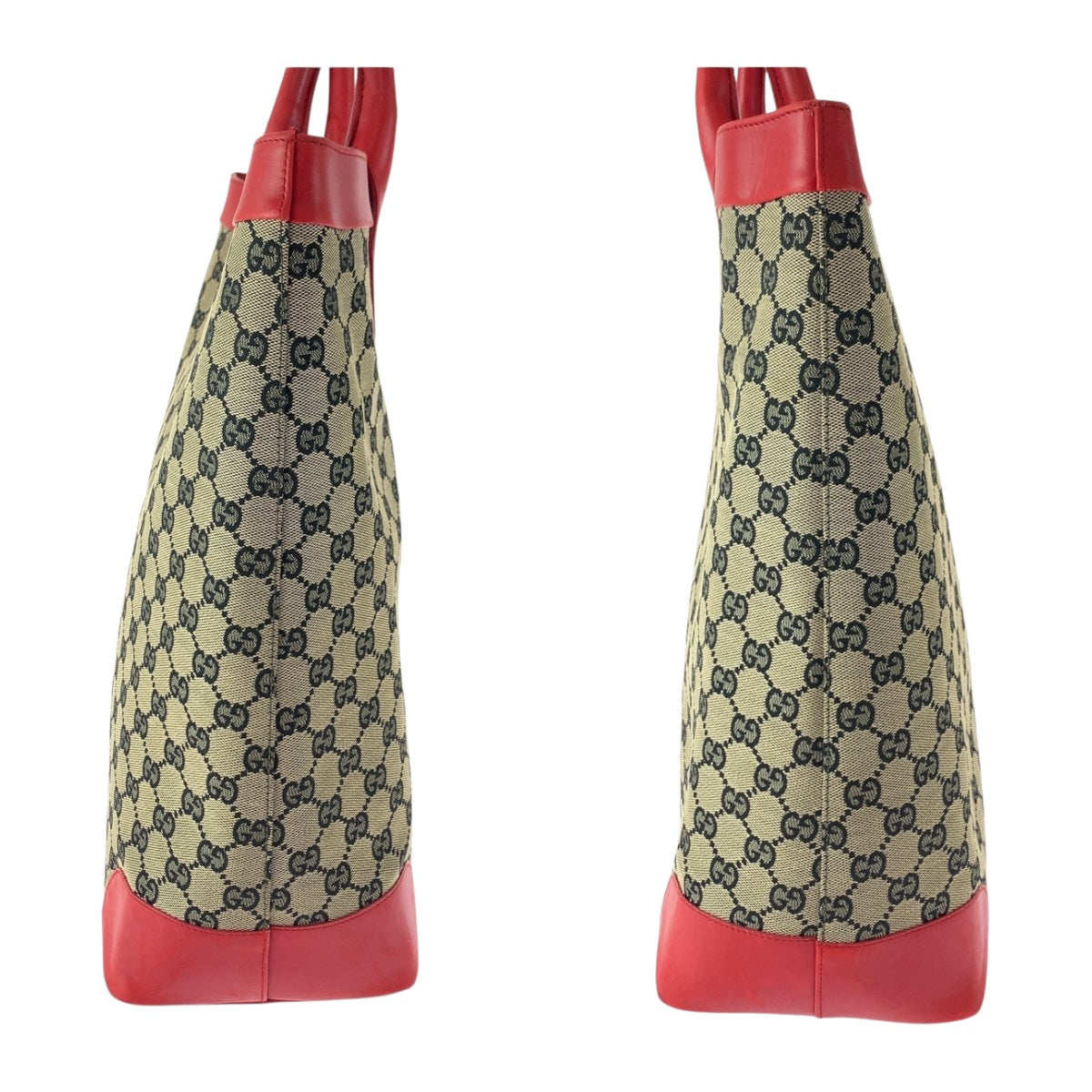 GUCCI Tote Bag 002 1121 GG canvas Red beige
