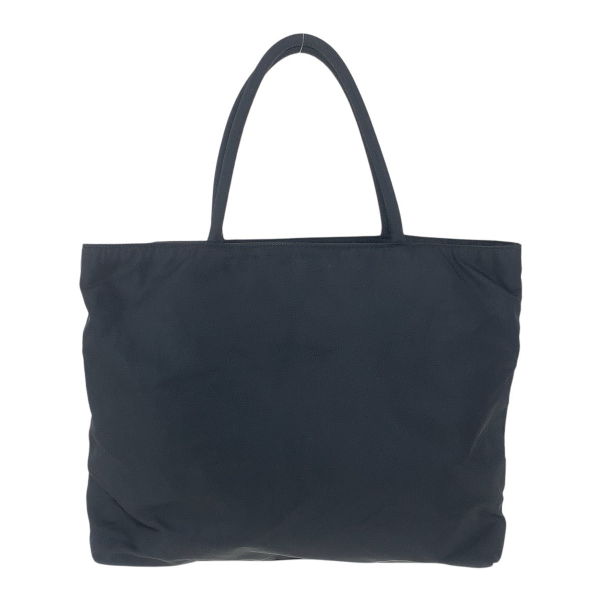 PRADA Tote Bag Nylon Black SilverMetal Test Triangle With logo