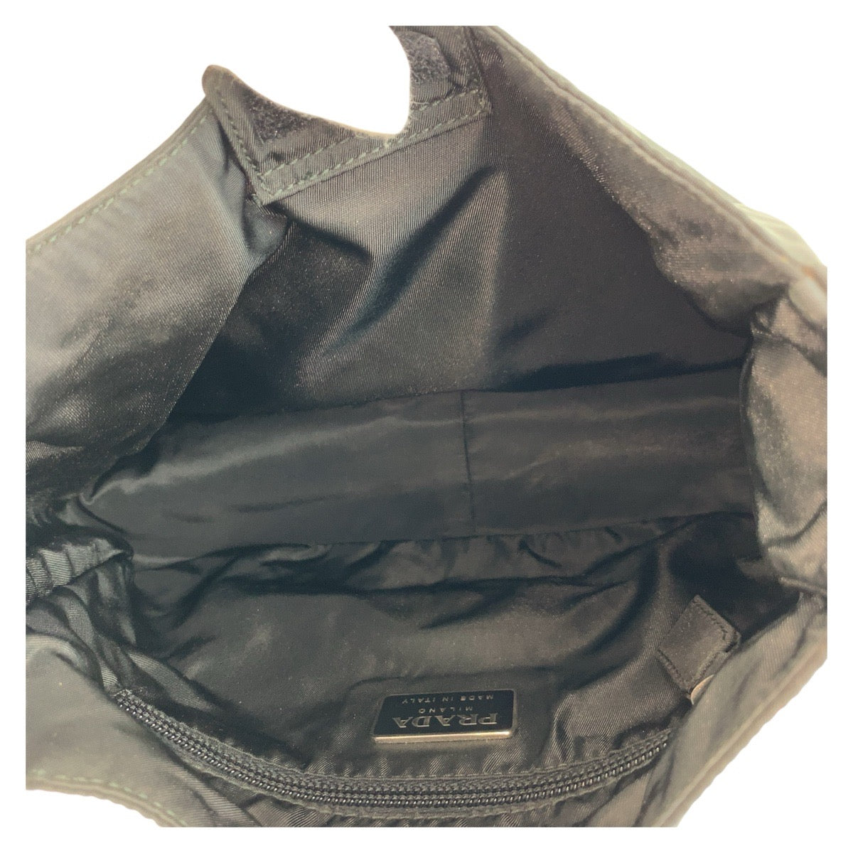 PRADA Handbag Nylon Black black Test Triangle With logo