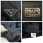 PRADA Handbag Nylon Black black Test Triangle With logo