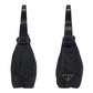 PRADA Handbag Nylon Black black Test Triangle With logo