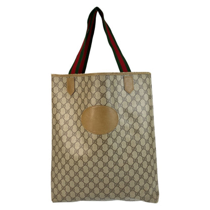 GUCCI Tote Bag GG Supreme Canvas beige Sherry line