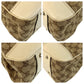 GUCCI Tote Bag 163805 GG canvas Beige Ivory Gold Metal Prince Shelley Line