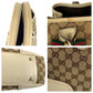 GUCCI Tote Bag 163805 GG canvas Beige Ivory Gold Metal Prince Shelley Line