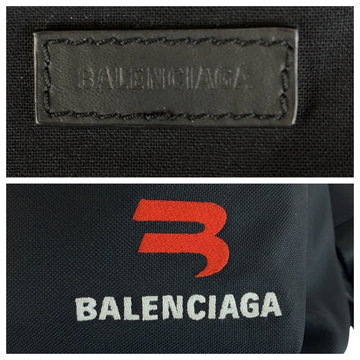 BALENCIAGA Backpack Nylon Black SilverMetal